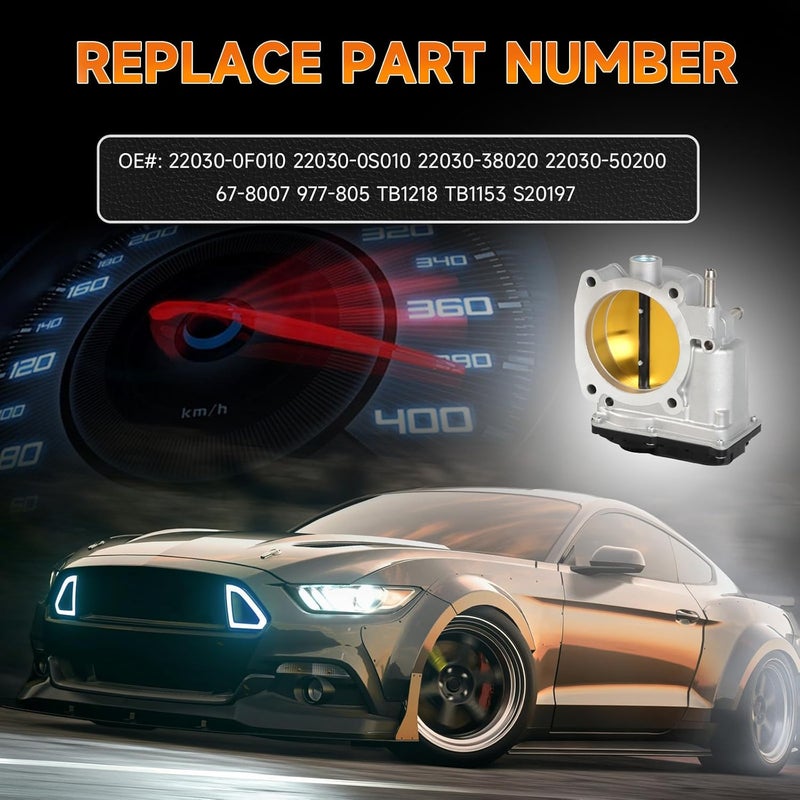 INGKAN Store 22030-0F010 جسم الخانق يناسب لكزس GX470 05-09/ LX470 06-07/ LX570 08-21، لتويوتا 4Runner 05-09/ لاند كروزر 06-21/ سيكويا 05-21/ توندر 05-21 5.7L V8 OE 22030-0S010 22030-38020 - Image 3
